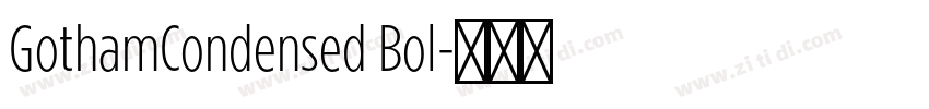 GothamCondensed Bol字体转换